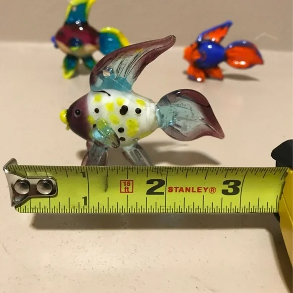 Lot of hand blown glass Beta Fishes - Picture 10 of 10
